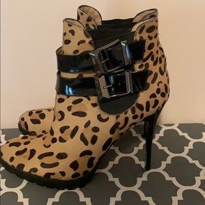 Rachel Roy Leopard Booties Sz 9 (never worn)